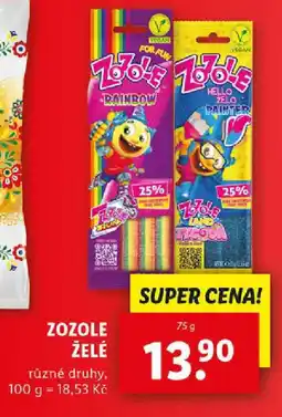 Lidl Zozole želé nabídka