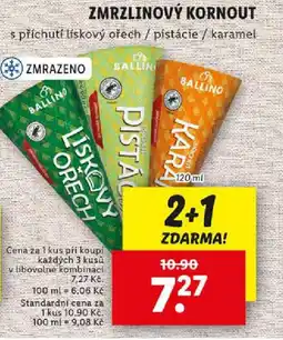 Lidl Zmrzlinový kornout nabídka