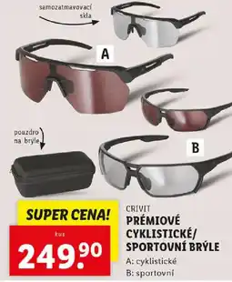 Lidl CRIVIT Prémiové cyklistické/ sportovní brýle nabídka