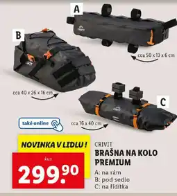 Lidl CRIVIT Brašna na kolo premium nabídka