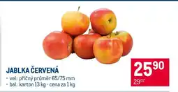 Makro Jablka červená nabídka