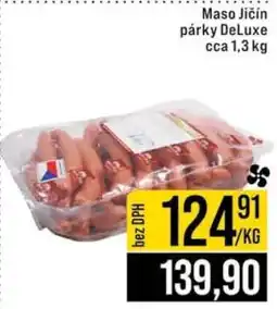 Jip Maso Jičín párky DeLuxe cca 1,3 kg nabídka