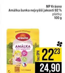 Jip MP Krásno Amálka šunka nejvyšší jakosti 92 % plátky nabídka