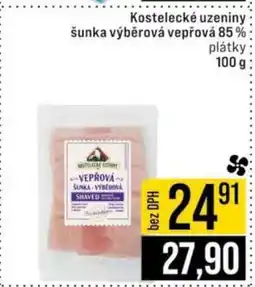 Jip Kostelecké uzeniny šunka výběrová vepřová 85 % nabídka