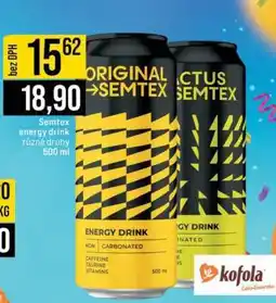 Jip Semtex Energy drink nabídka