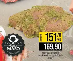 Jip Vepřová pečeně bez kosti, na bylinkách plátky nabídka