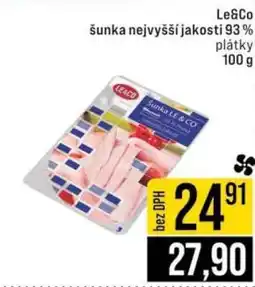 Jip Le&Co šunka nejvyšší jakosti 93 % nabídka