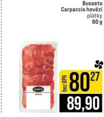 Jip Busseto Carpaccio hovězí plátky nabídka