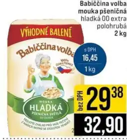 Jip Babiččina volba mouka pšeničná hladká 00 extra polohrubá 2 kg nabídka