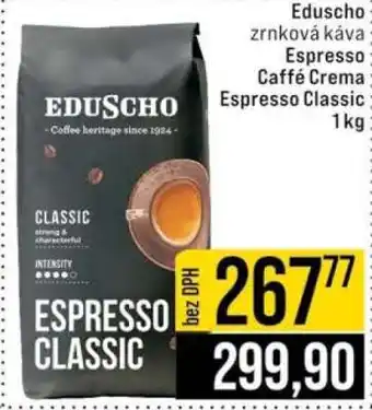 Jip Eduscho zrnková káva Espresso Caffé Crema Espresso Classic nabídka