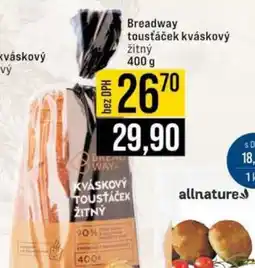 Jip Breadway toustáček kváskový žitný nabídka