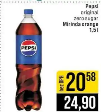 Jip Pepsi original zero sugar Mirinda orange nabídka