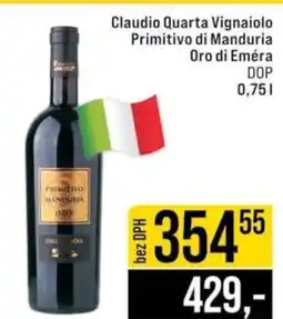 Jip Claudio Quarta VignaioIo Primitivo di Manduria Oro di Eméra nabídka