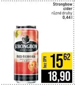 Jip Strongbow cider nabídka