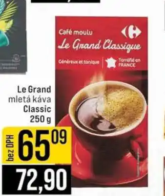 Jip Le Grand mletá káva Classic nabídka
