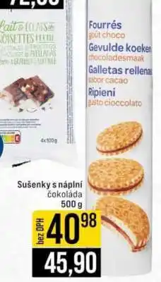 Jip Sušenky s náplní čokoláda nabídka