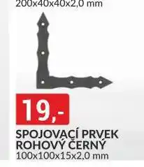 Baumax Spojovací prvek rohový černý nabídka