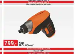 Baumax Aku šroubovák nabídka