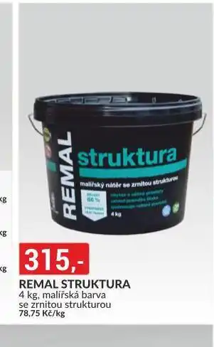 Baumax Remal struktura nabídka