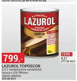 Baumax Lazurol topdecor nabídka