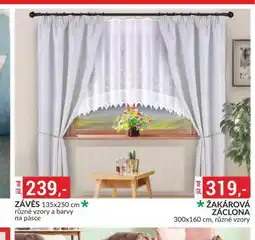 Baumax Žakárová záclona nabídka