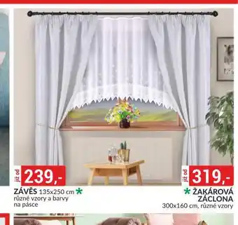 Baumax Žakárová záclona nabídka