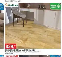 Baumax Dřevěná podlaha dub family nabídka