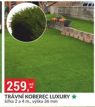 Baumax Travní koberec luxury nabídka