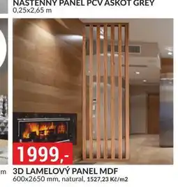 Baumax 3d lamelový panel mdf nabídka