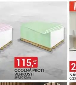 Baumax Sádrokartonové desky odolná proti vlhkosti nabídka