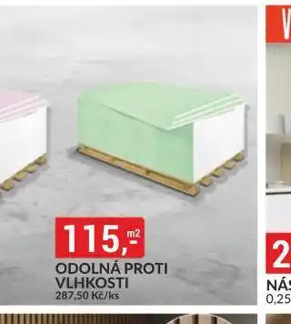 Baumax Sádrokartonové desky odolná proti vlhkosti nabídka