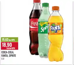 Ratio COCA-COLA, FANTA, SPRITE nabídka