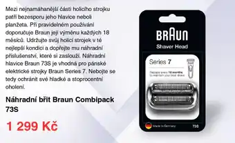Datart Náhradní břit Braun Combipack 73S nabídka