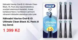 Datart Náhradní hlavice Oral-B iO Ultimate Clean Black XL Pack (6 nabídka