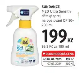 dm drogerie SUNDANCE nabídka