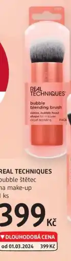 dm drogerie REAL TECHNIQUES bubble štětec nabídka