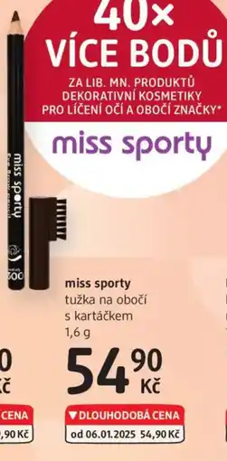 dm drogerie miss sporty nabídka