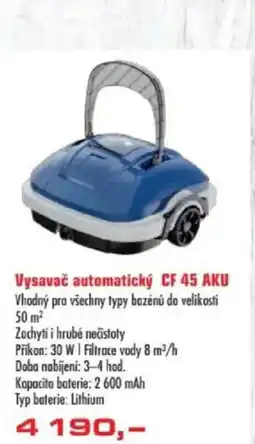 Uni Hobby Vysavač automatický CF 45 AKU nabídka