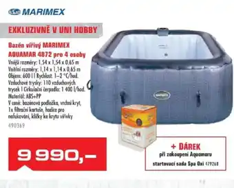 Uni Hobby Bazén vířivý MARIMEX AQUAMAR 4872 pro 4 osoby nabídka
