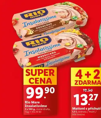 Lidl Rio mare insalatissime nabídka