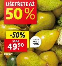 Lidl Hrušky nabídka