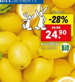 Lidl Bio citróny nabídka