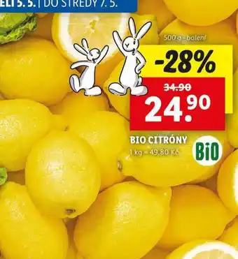 Lidl Bio citróny nabídka