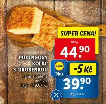 Lidl Pudingový koláč s drobenkou nabídka