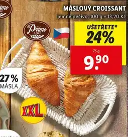 Lidl Máslový croissant nabídka