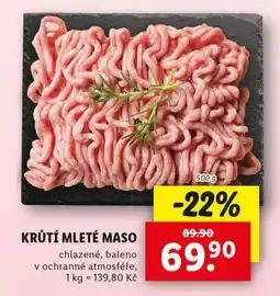 Lidl Krůtí mleté maso nabídka
