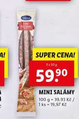 Lidl Mini salámky nabídka