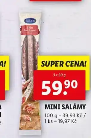 Lidl Mini salámky nabídka