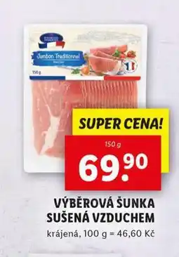 Lidl Výběrová šunka sušená vzduchem nabídka