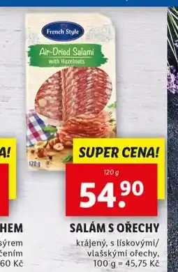 Lidl Salám s ořechy nabídka